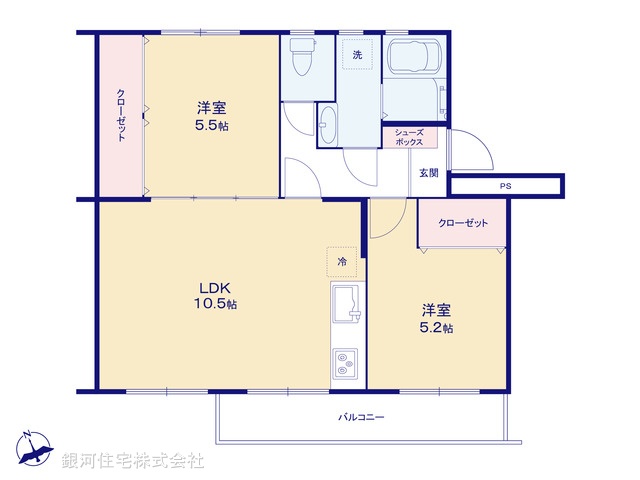 G00375377 東京都板橋区高島平３丁目 中古マンション 2699万円【間取図】