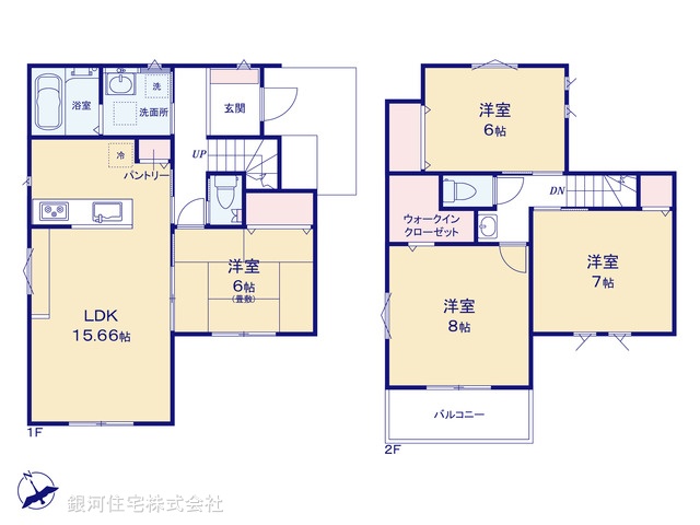 G00375610 千葉県我孫子市湖北台４丁目 新築一戸建て 3190万円【間取図】