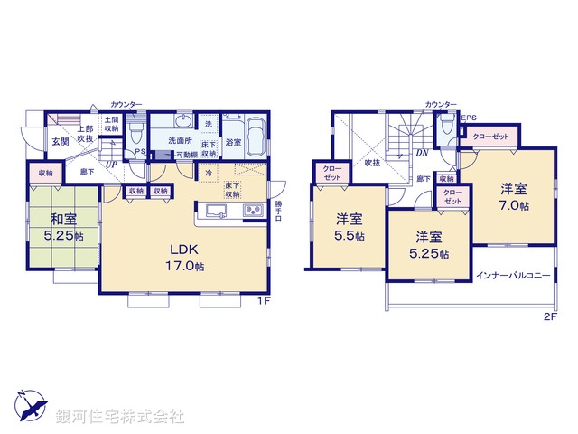 G00375616 東京都町田市図師町 新築一戸建て 4680万円【間取図】