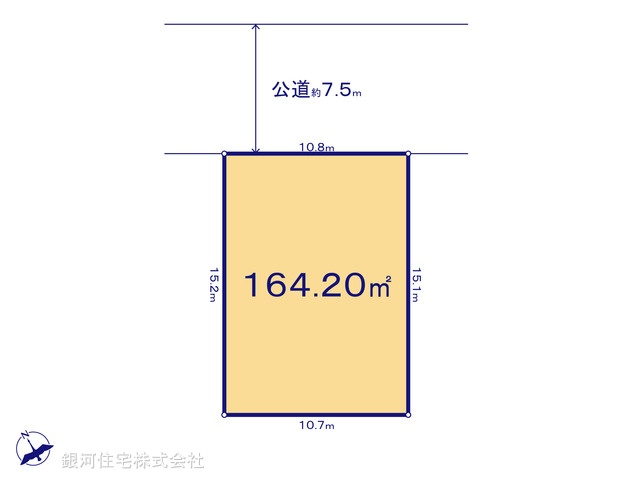 G00375633 千葉県八千代市八千代台北１７丁目 土地 2480万円【区画図】