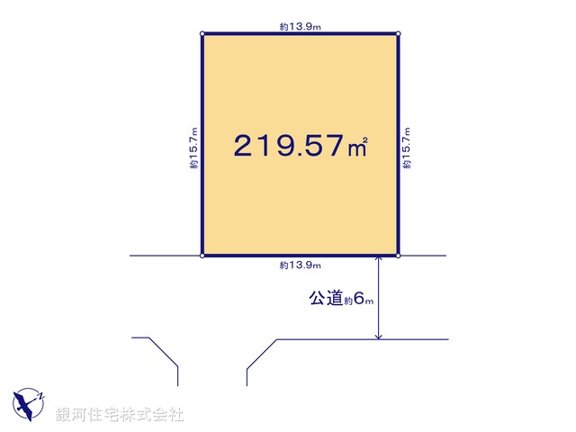 G00375638 千葉県千葉市稲毛区長沼原町 土地 2180万円【区画図】