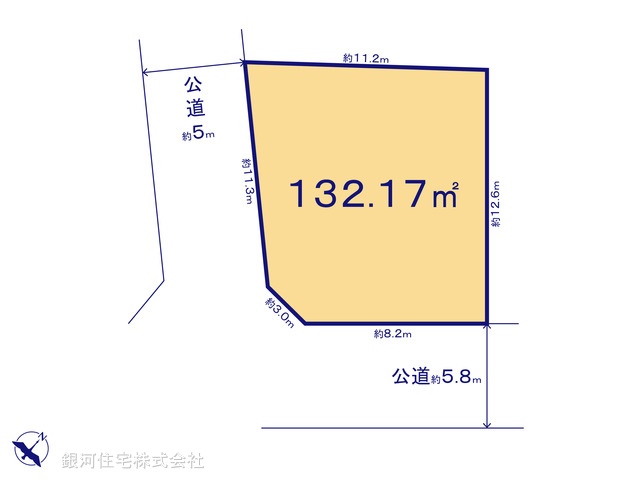 G00375688 千葉県船橋市大穴南１丁目 土地 2580万円【区画図】
