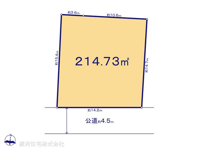 G00375690 神奈川県横浜市旭区中沢３丁目 土地(建築条件付土地) 4780万円【区画図】