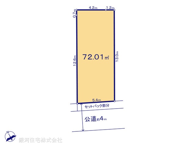 G00375733 東京都足立区梅島３丁目 土地 4670万円【区画図】