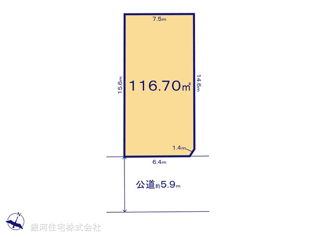 G00375750 千葉県船橋市習志野台５丁目 土地 2990万円【区画図】