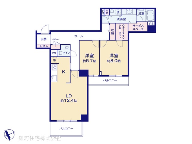 G00375960 東京都町田市成瀬６丁目 中古マンション 5480万円【間取図】