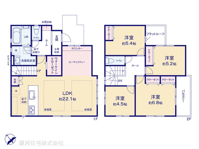 G00376313 千葉県習志野市袖ヶ浦１丁目 新築一戸建て 5588万円【間取図】