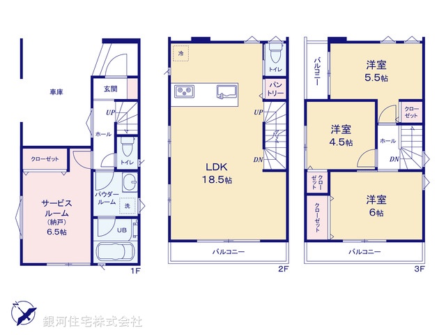 G00376621 神奈川県鎌倉市台４丁目 新築一戸建て 4480万円【間取図】