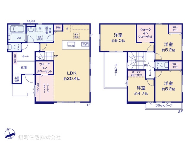 G00376796 千葉県船橋市新高根２丁目 新築一戸建て 3998万円【間取図】