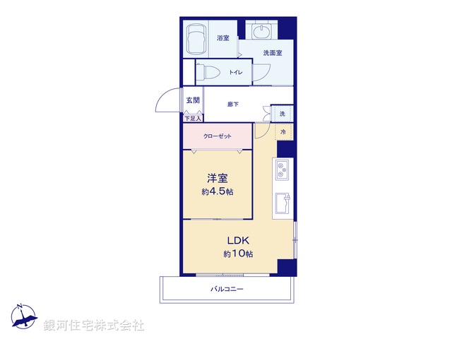G00377238 東京都品川区西五反田２丁目 中古マンション 2699万円【間取図】