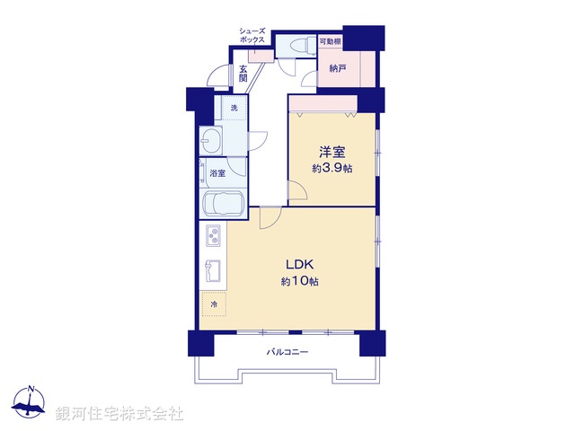 G00377319 東京都板橋区大山金井町 中古マンション 2698万円【間取図】