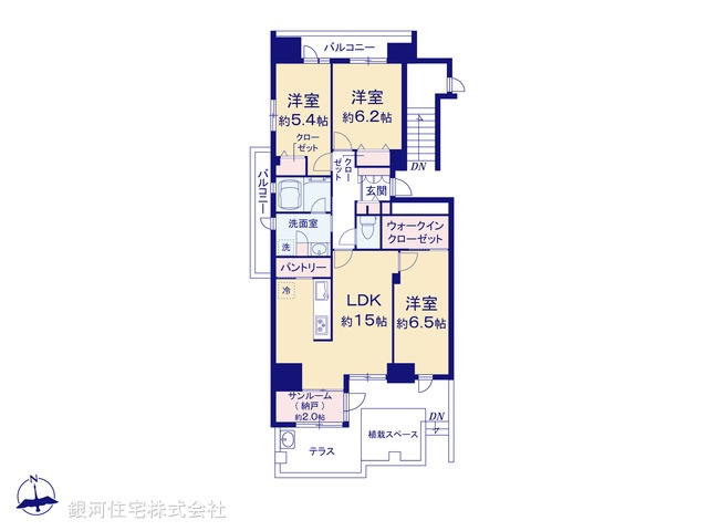 G00377488 神奈川県横須賀市東逸見町１丁目 中古マンション 3580万円【間取図】