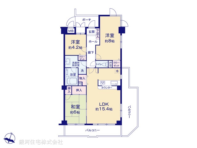 G00377499 神奈川県川崎市宮前区菅生２丁目 中古マンション 2199万円【間取図】