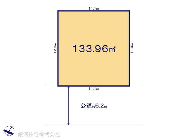 G00377564 千葉県我孫子市台田３丁目 土地 2880万円【区画図】