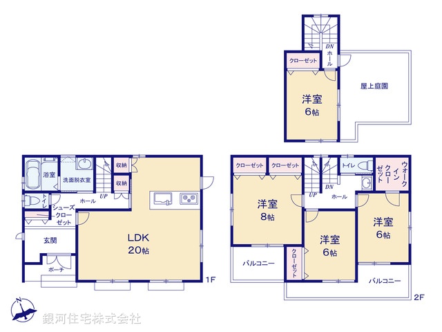 G00377655 埼玉県春日部市谷原２丁目 新築一戸建て 4280万円【間取図】