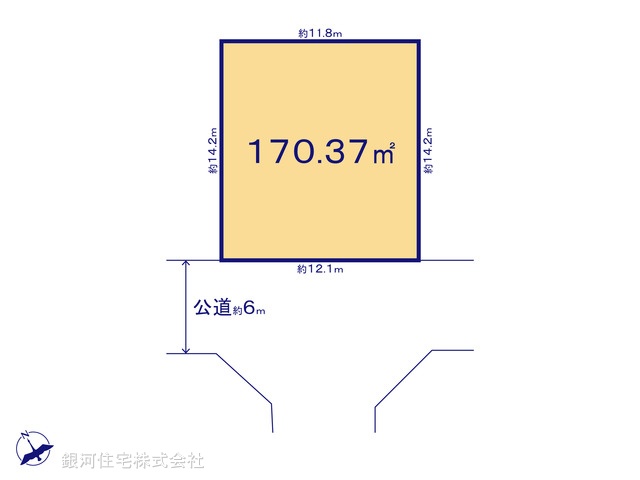 G00377793 千葉県千葉市花見川区千種町 土地 1680万円【区画図】