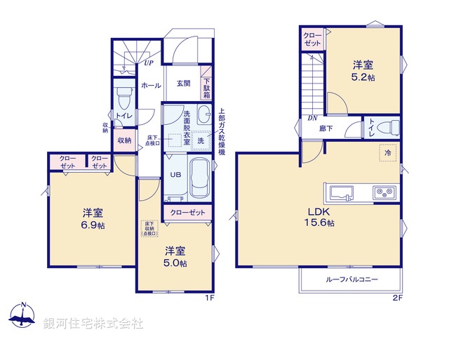G00377836 東京都葛飾区西水元２丁目 新築一戸建て 4280万円【間取図】