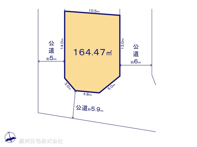 G00377895 千葉県八千代市大和田新田 土地 3098万円【区画図】