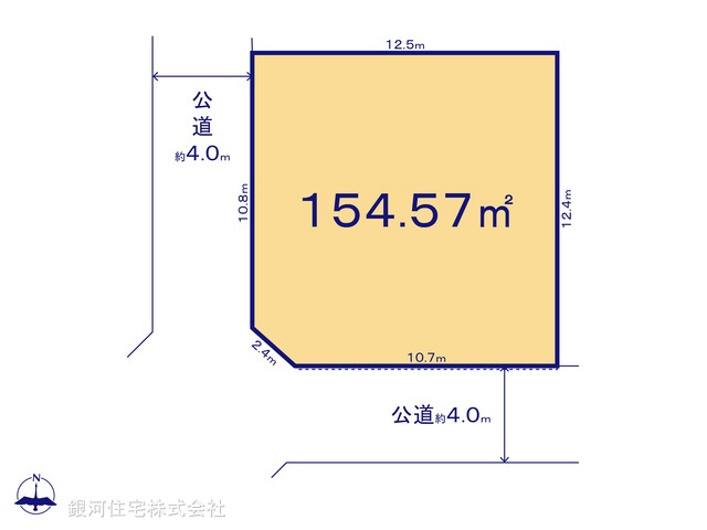 G00377972 千葉県船橋市松が丘２丁目 土地 2130万円【区画図】