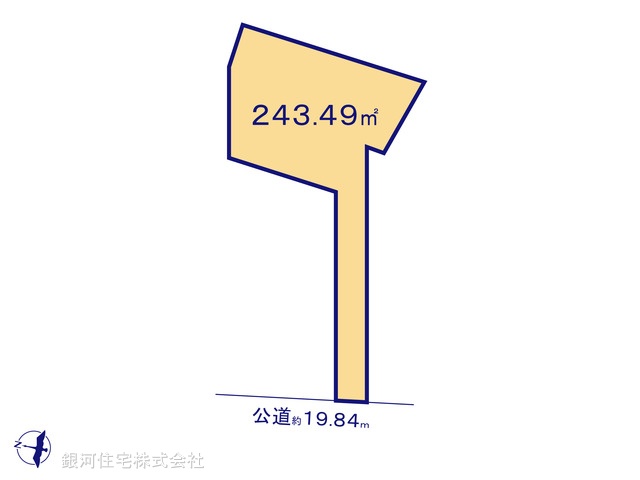 G00378012 千葉県千葉市稲毛区園生町 土地 1380万円【区画図】