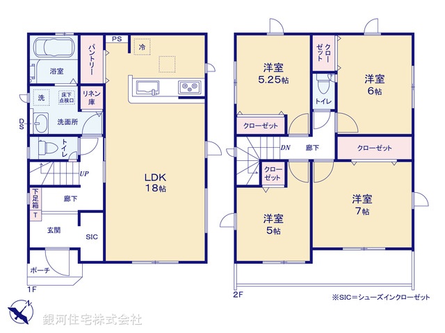 G00378028 神奈川県平塚市長持 新築一戸建て 3280万円【間取図】
