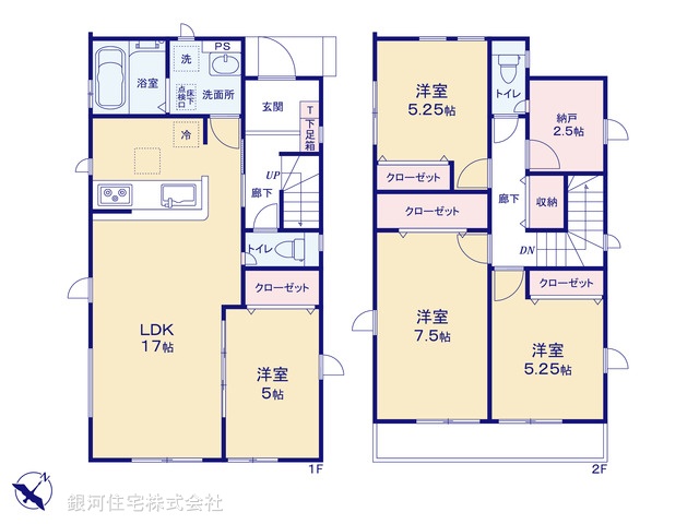 G00378029 神奈川県平塚市長持 新築一戸建て 2980万円【間取図】