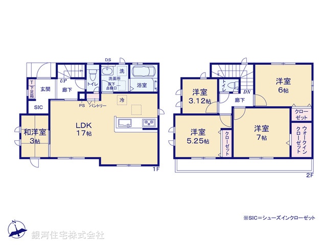 G00378047 千葉県千葉市花見川区瑞穂３丁目 新築一戸建て 4740万円【間取図】