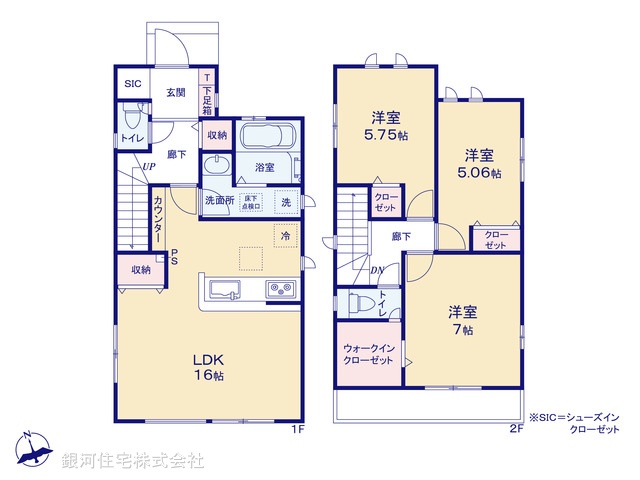 G00378049 千葉県千葉市花見川区瑞穂３丁目 新築一戸建て 4290万円【間取図】