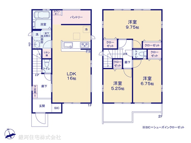 G00378050 千葉県千葉市花見川区瑞穂３丁目 新築一戸建て 4890万円【間取図】