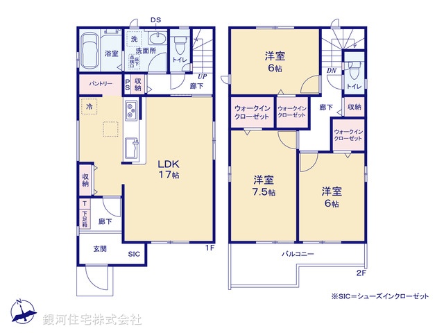 G00378051 千葉県千葉市花見川区瑞穂３丁目 新築一戸建て 4840万円【間取図】