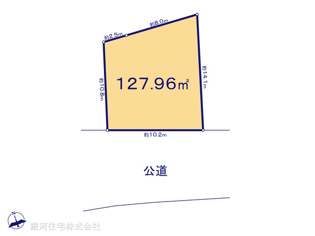 G00378060 千葉県柏市中新宿２丁目 土地 1680万円【区画図】