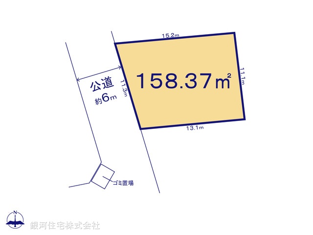 G00378091 千葉県八千代市緑が丘西５丁目 土地 3380万円【区画図】