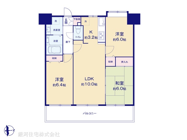 G00378103 東京都八王子市八幡町 中古マンション 3980万円【間取図】