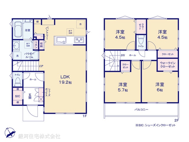 G00378104 神奈川県横須賀市鴨居１丁目 新築一戸建て 2980万円【間取図】