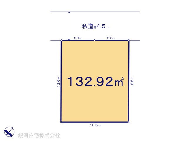 G00378141 神奈川県横浜市神奈川区三ツ沢上町 土地 4580万円【区画図】