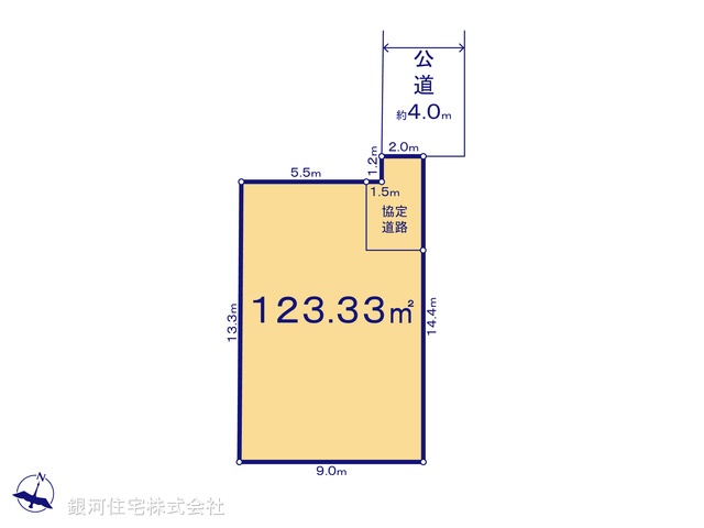 G00378437 埼玉県越谷市弥栄町２丁目 土地 2000万円【区画図】