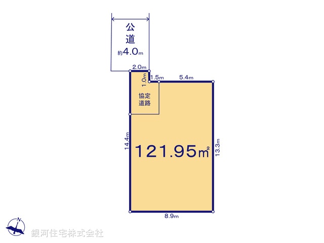 G00378438 埼玉県越谷市弥栄町２丁目 土地 2000万円【区画図】