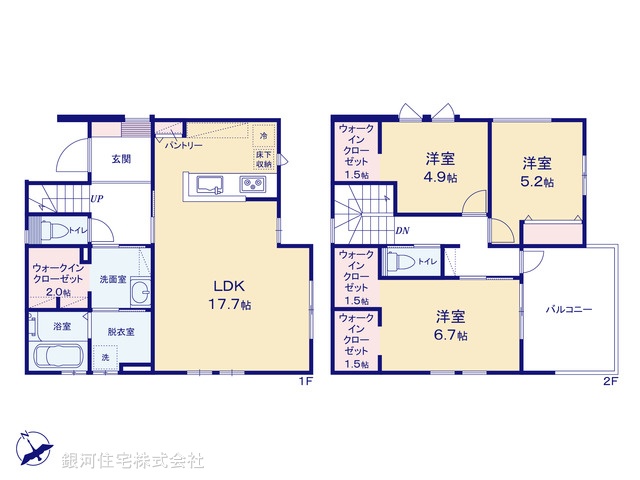 G00378553 千葉県船橋市咲が丘２丁目 新築一戸建て 4080万円【間取図】