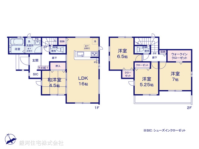 G00378559 千葉県千葉市稲毛区園生町 新築一戸建て 3390万円【間取図】