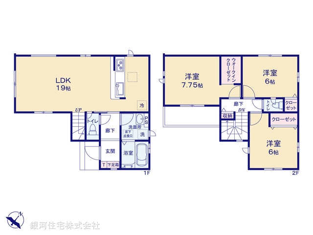 G00378604 千葉県船橋市新高根３丁目 新築一戸建て 3190万円【間取図】