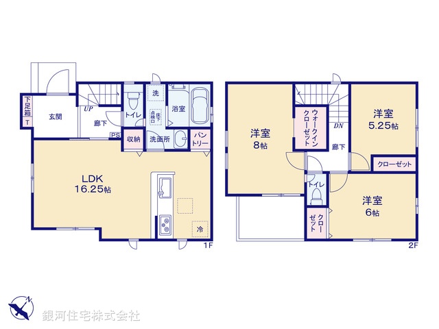 G00378605 千葉県船橋市新高根３丁目 新築一戸建て 3190万円【間取図】