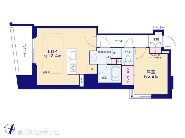 G00379052 東京都千代田区神田多町２丁目 中古マンション 1億3200万円【間取図】