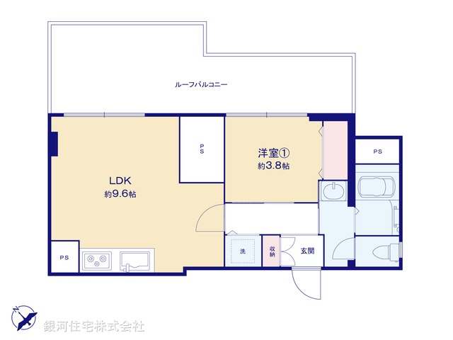 G00379075 東京都目黒区三田２丁目 中古マンション 4880万円【間取図】