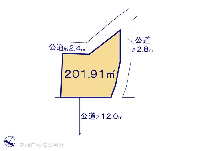 G00379079 埼玉県狭山市広瀬東３丁目 土地 2500万円【区画図】