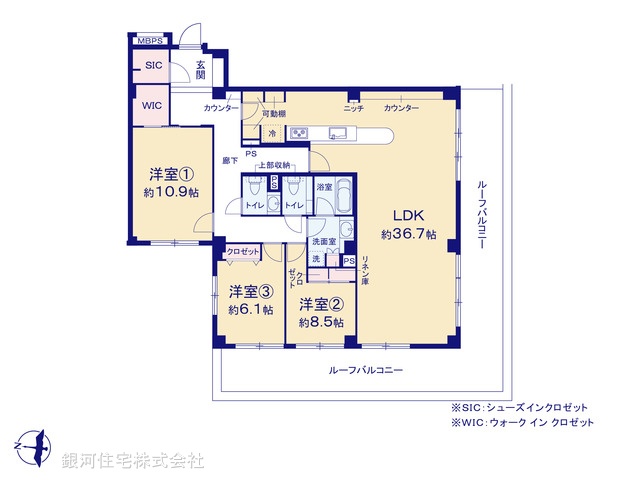 G00379081 東京都港区赤坂８丁目 中古マンション 3億8800万円【間取図】