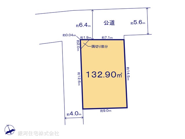 G00379238 東京都葛飾区水元５丁目 土地 3880万円【区画図】