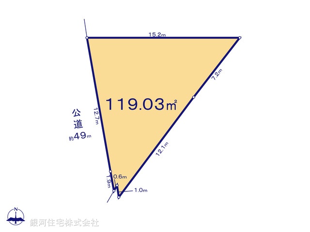 G00379242 東京都町田市相原町 土地(建築条件付土地) 2050万円【区画図】