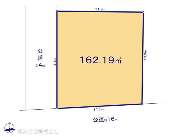 G00379307 東京都小平市小川西町５丁目 土地(建築条件付土地) 6150万円【区画図】