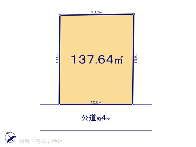 G00379400 東京都八王子市長沼町 土地 1980万円【区画図】