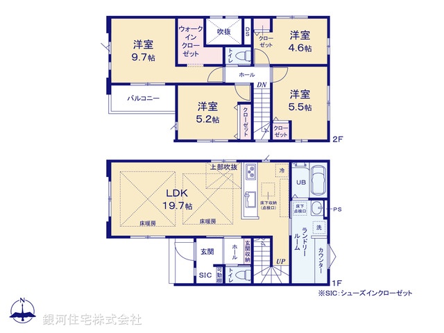 G00379410 神奈川県藤沢市羽鳥２丁目 新築一戸建て 6198万円【間取図】